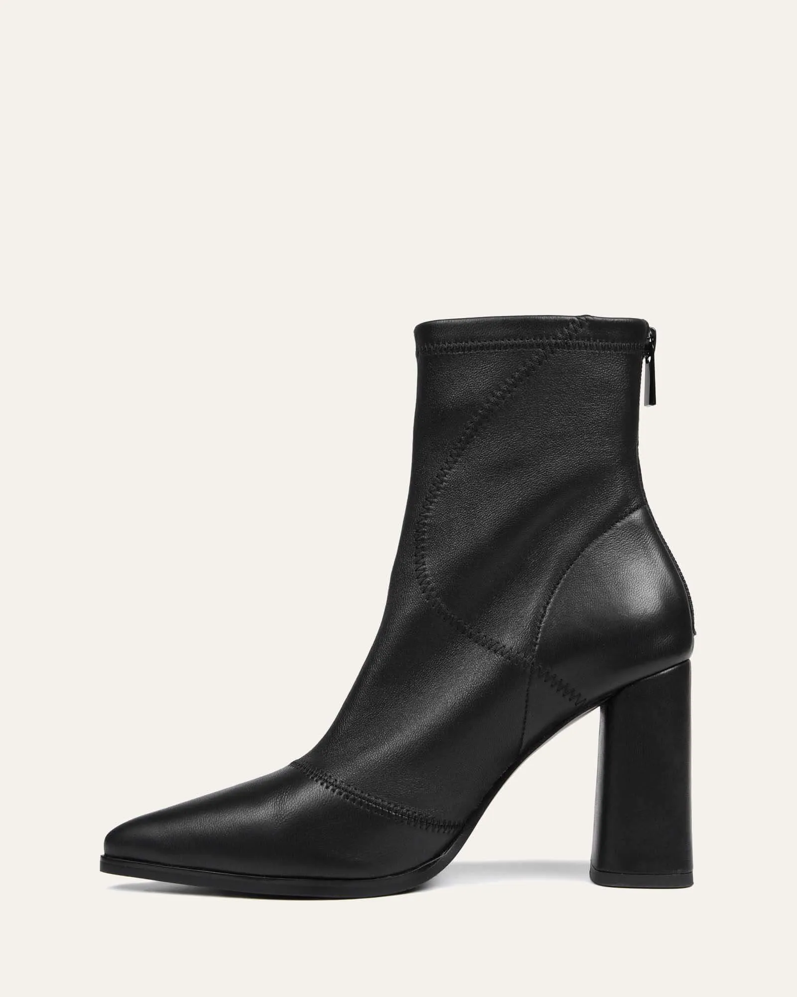 TEX HIGH ANKLE BOOTS BLACK LEATHER