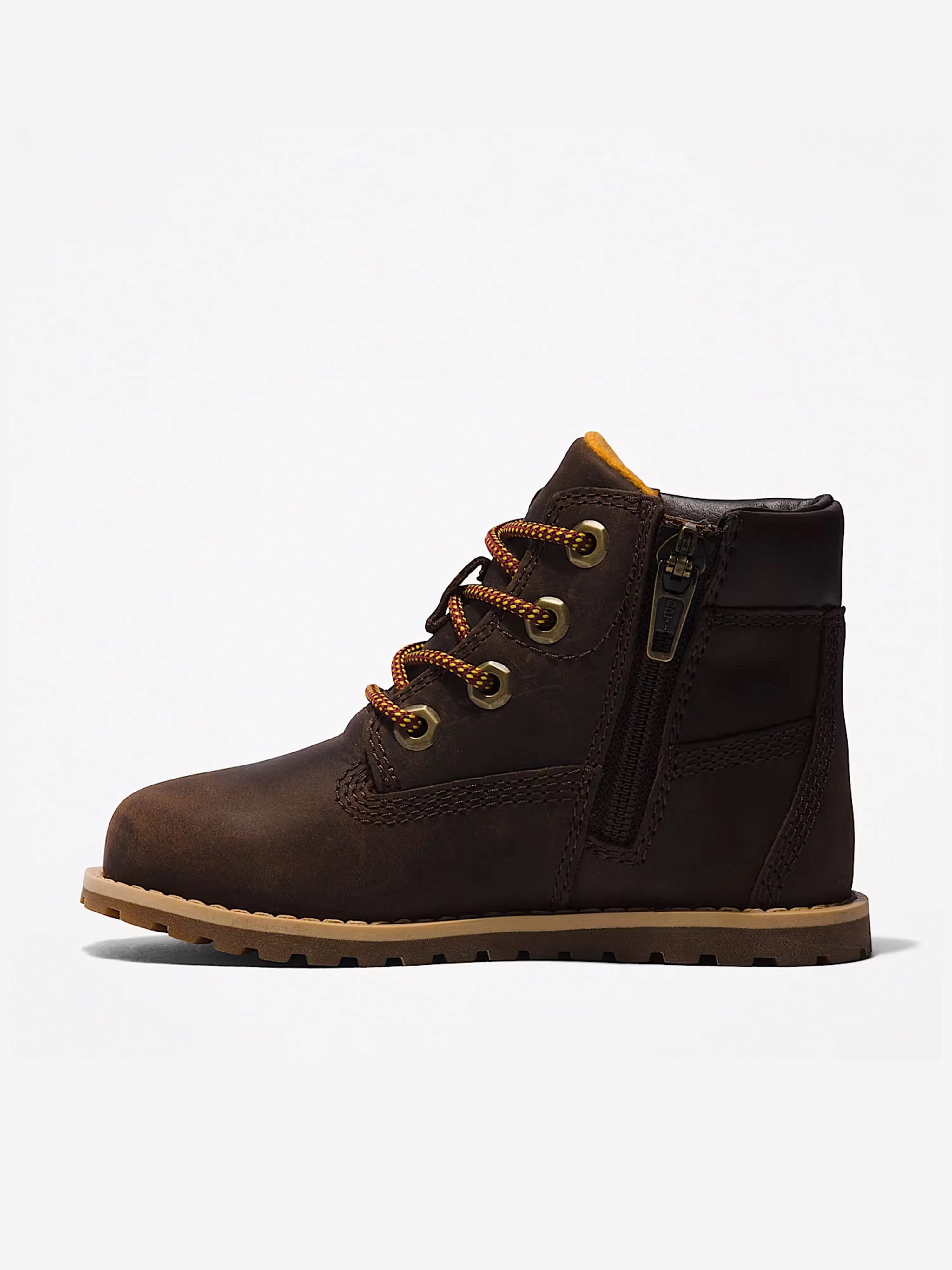 Timberland Kids Mid Lace-Up Boots in Brown