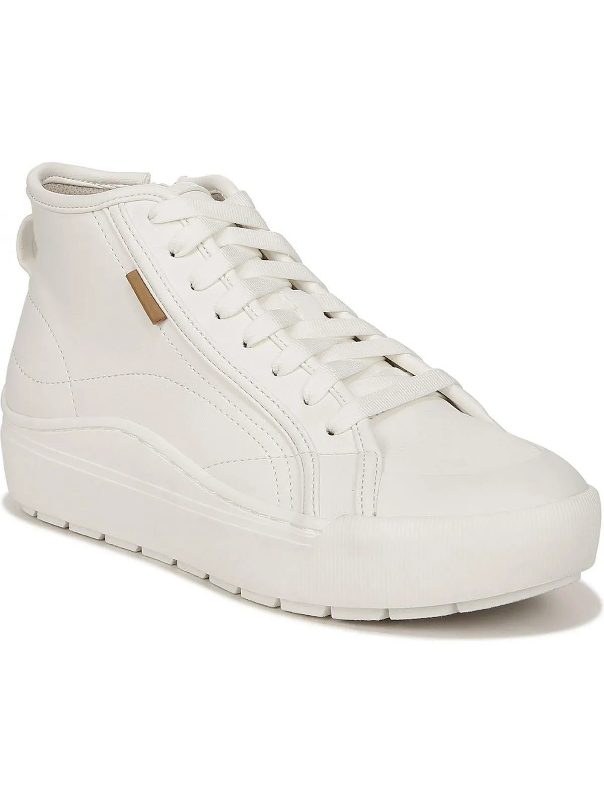 Time off Womens Faux Leather Lace Up High-Top Sneakers