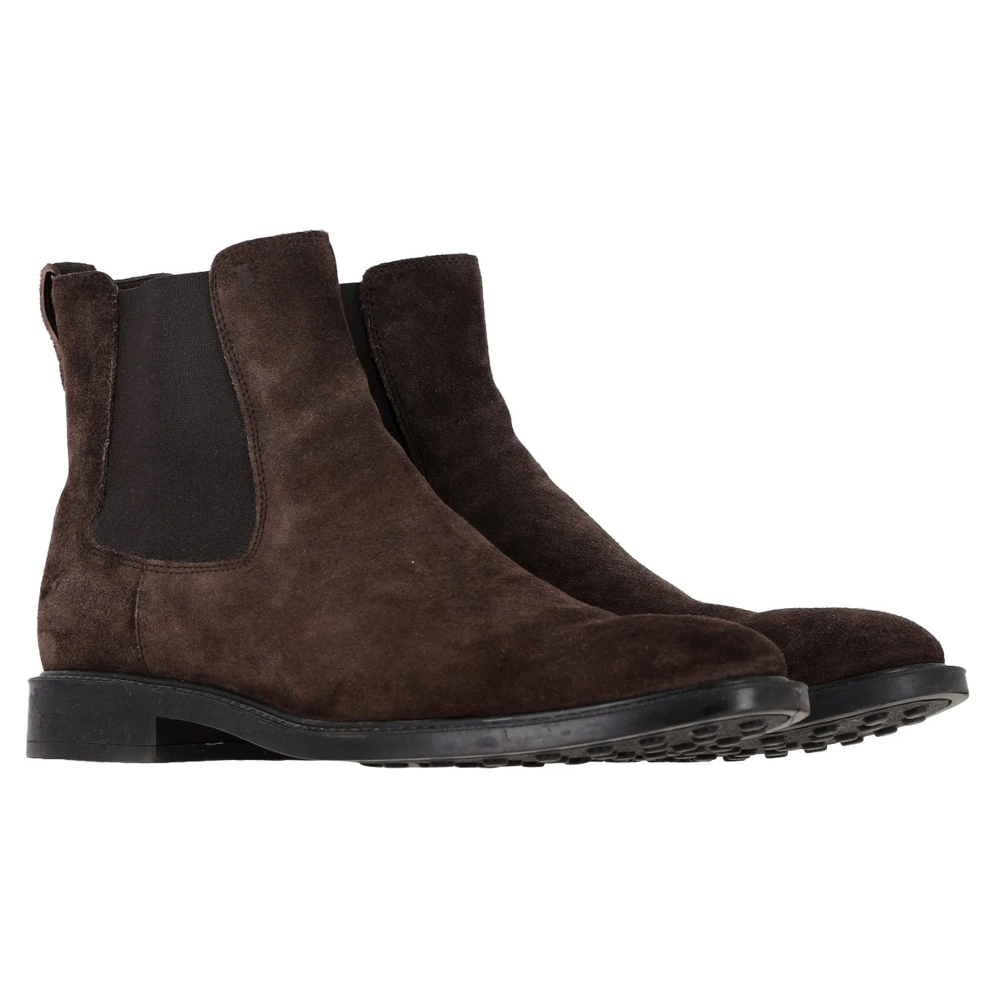 Tod's Chelsea Boots in Brown Suede