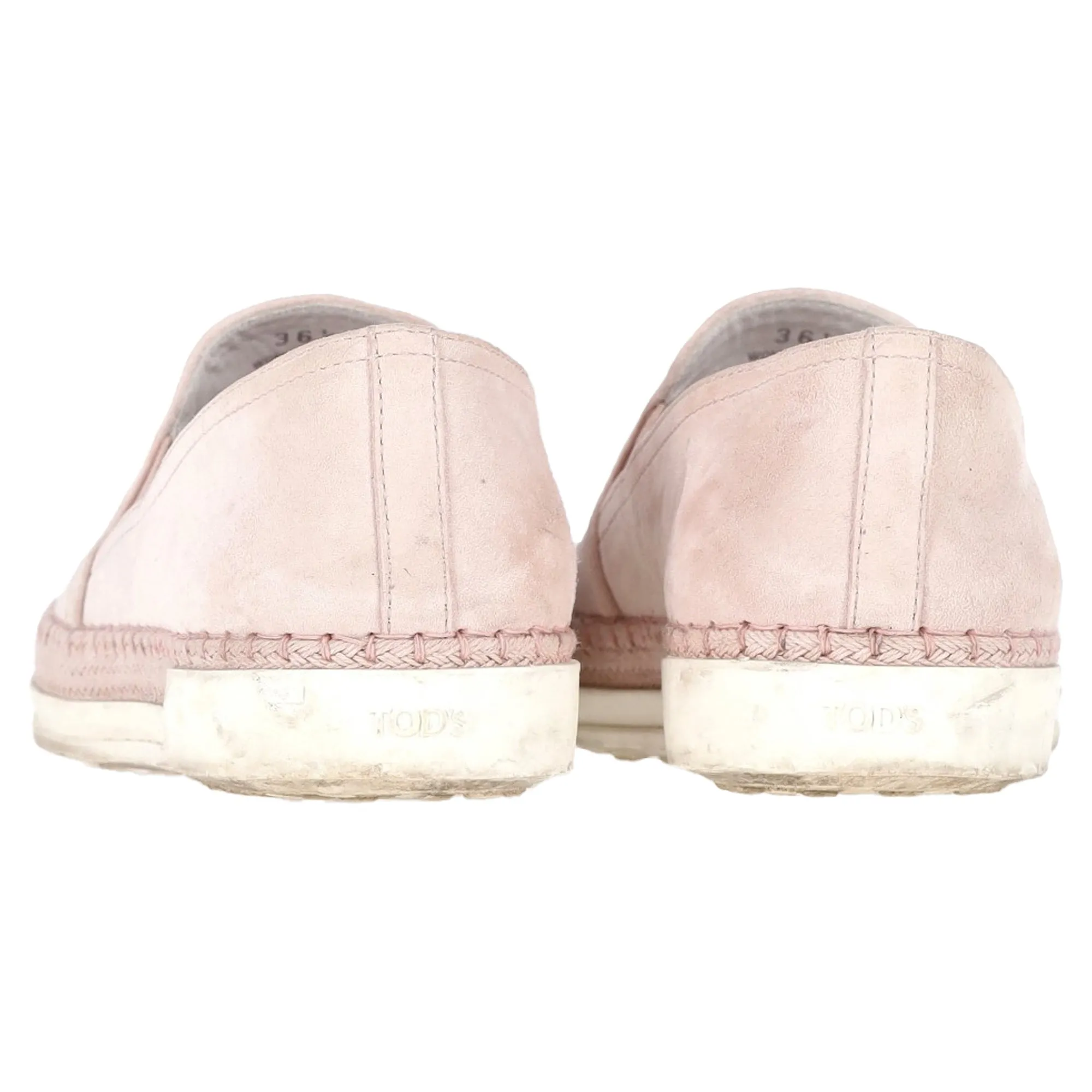Tod's Slip-On Sneakers in Pastel Pink Suede