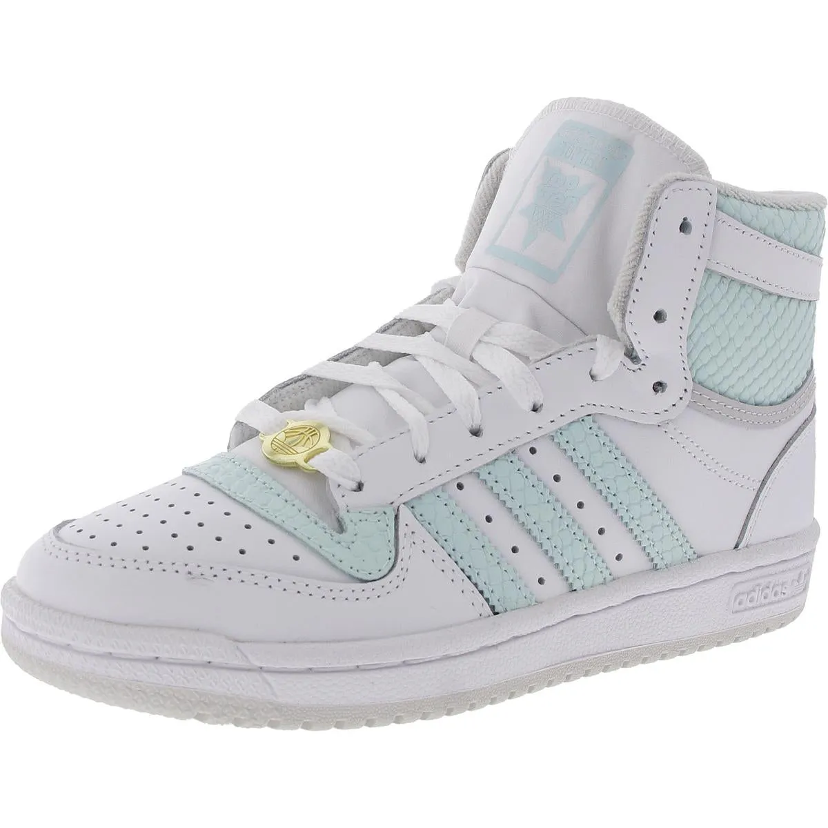 Top Ten RB Womens Perforated Leather High-Top Sneakers