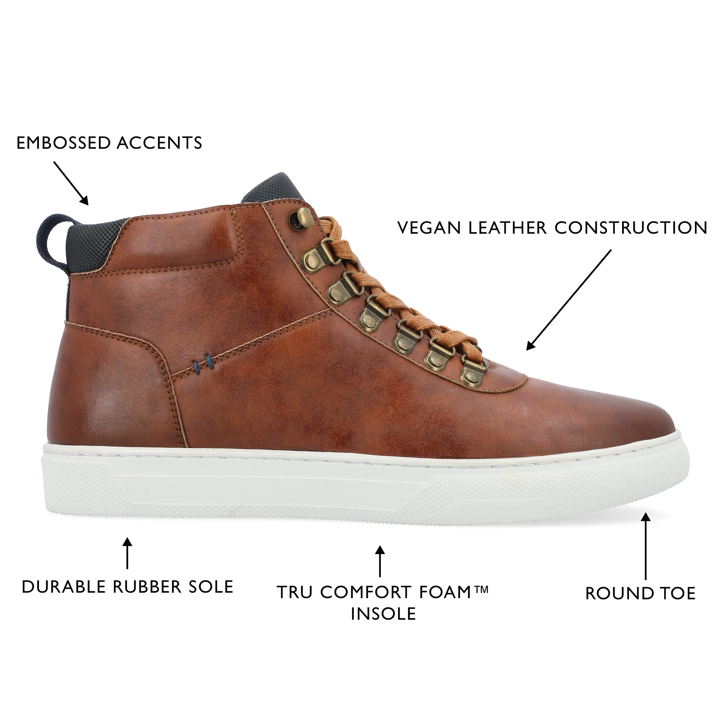 Vance Co. Ortiz Lace-up High Top Sneaker