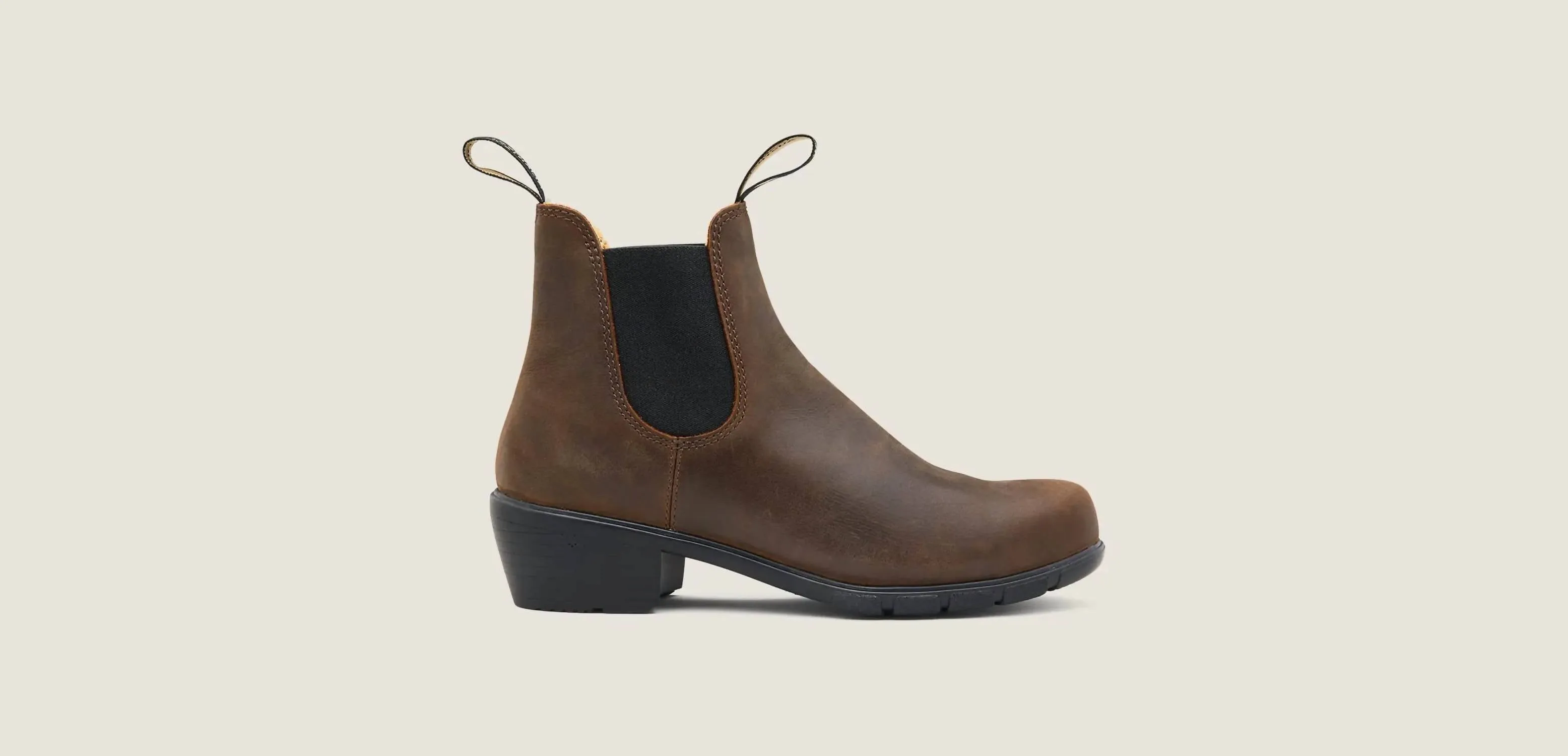 W Heeled 1673 In Antique Brown