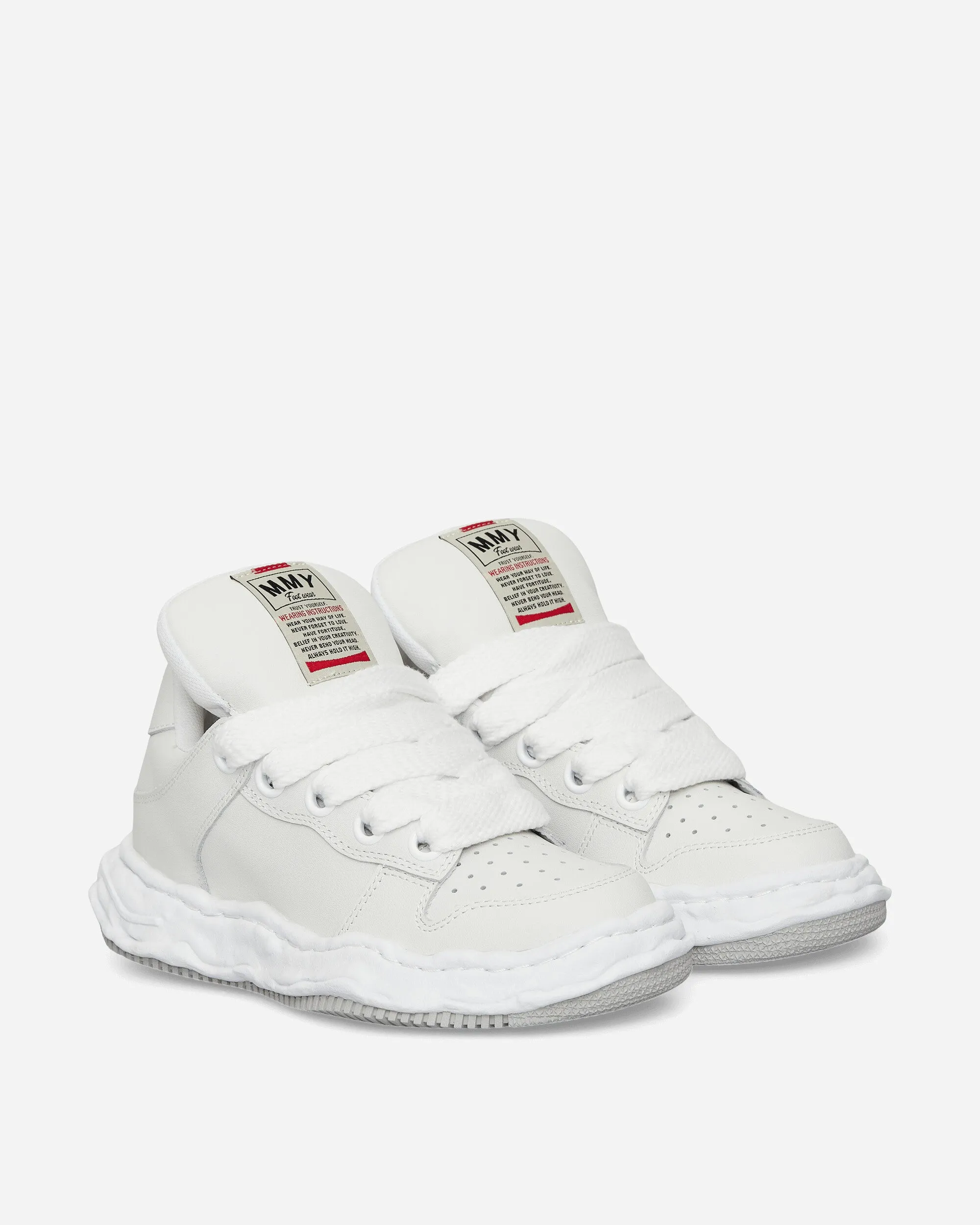 Wayne Puffer OG Sole Leather Low Sneakers White