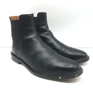 Woman by Common Projects Chelsea Boots Black Leather Size 38 Flat Ankle Boots