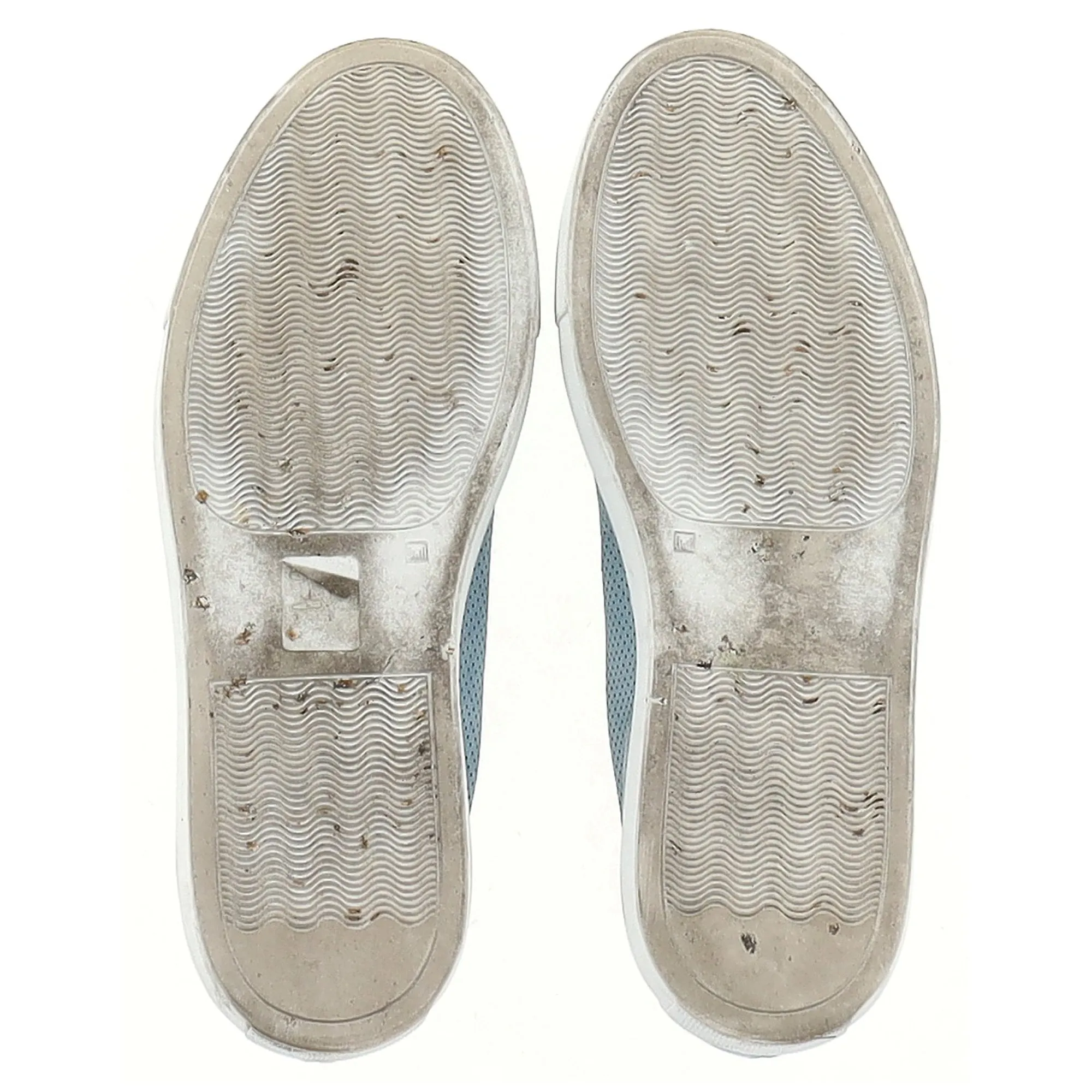 Woman by Common Projects Perforated Achilles Sneakers in Light Blue Suede