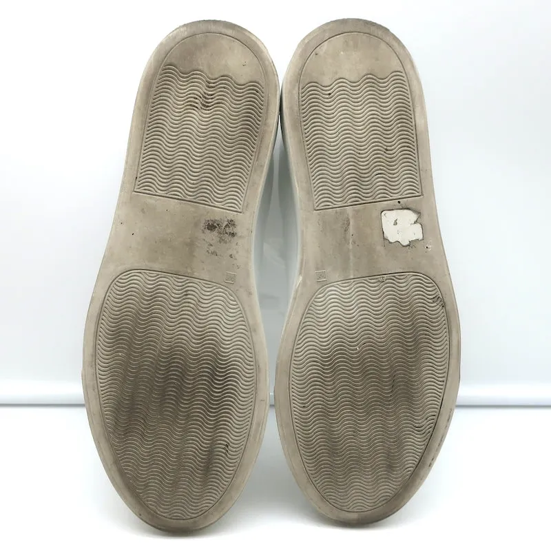 Woman by Common Projects Retro Low Top Sneakers White & Green Leather Size 37
