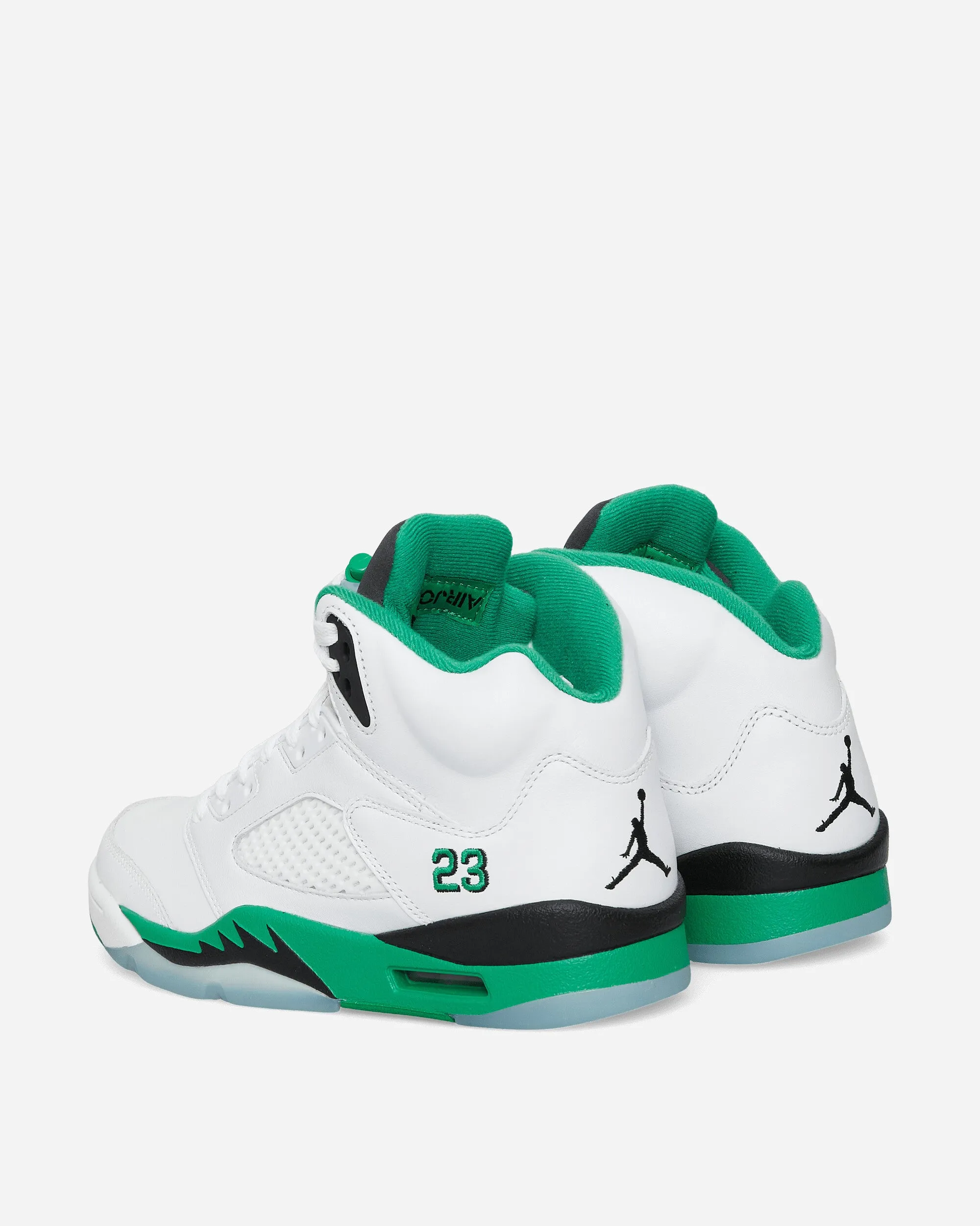 Women's Air Jordan 5 Retro Sneakers White / Lucky Green