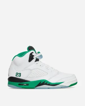 Women's Air Jordan 5 Retro Sneakers White / Lucky Green