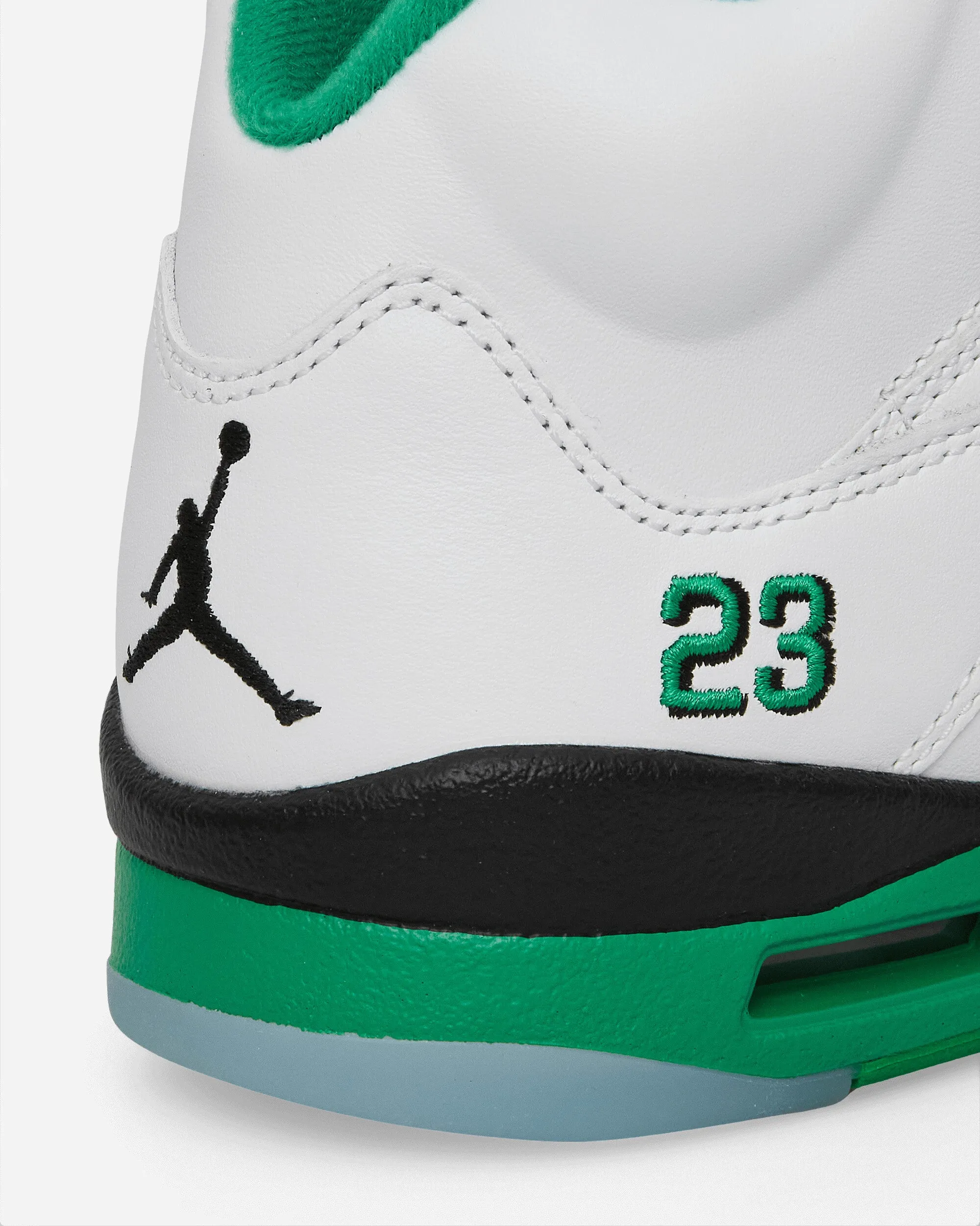 Women's Air Jordan 5 Retro Sneakers White / Lucky Green