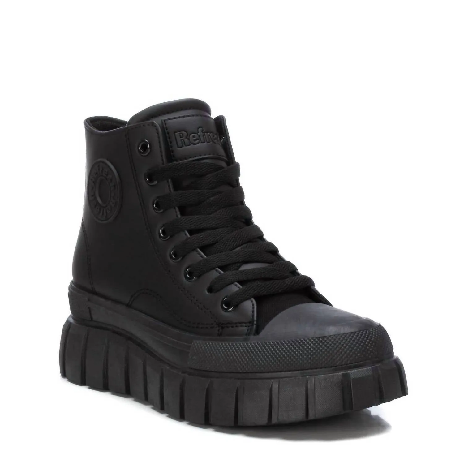 Women's Casual High Top Sneakers In Black