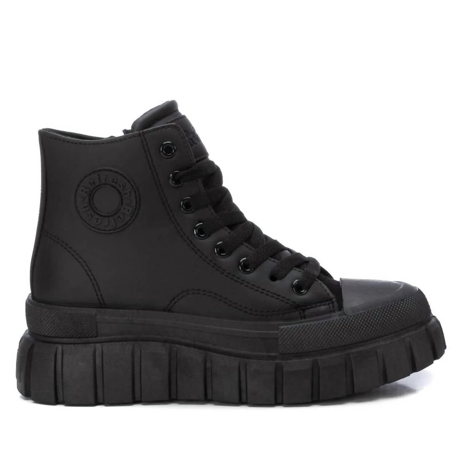 Women's Casual High Top Sneakers In Black