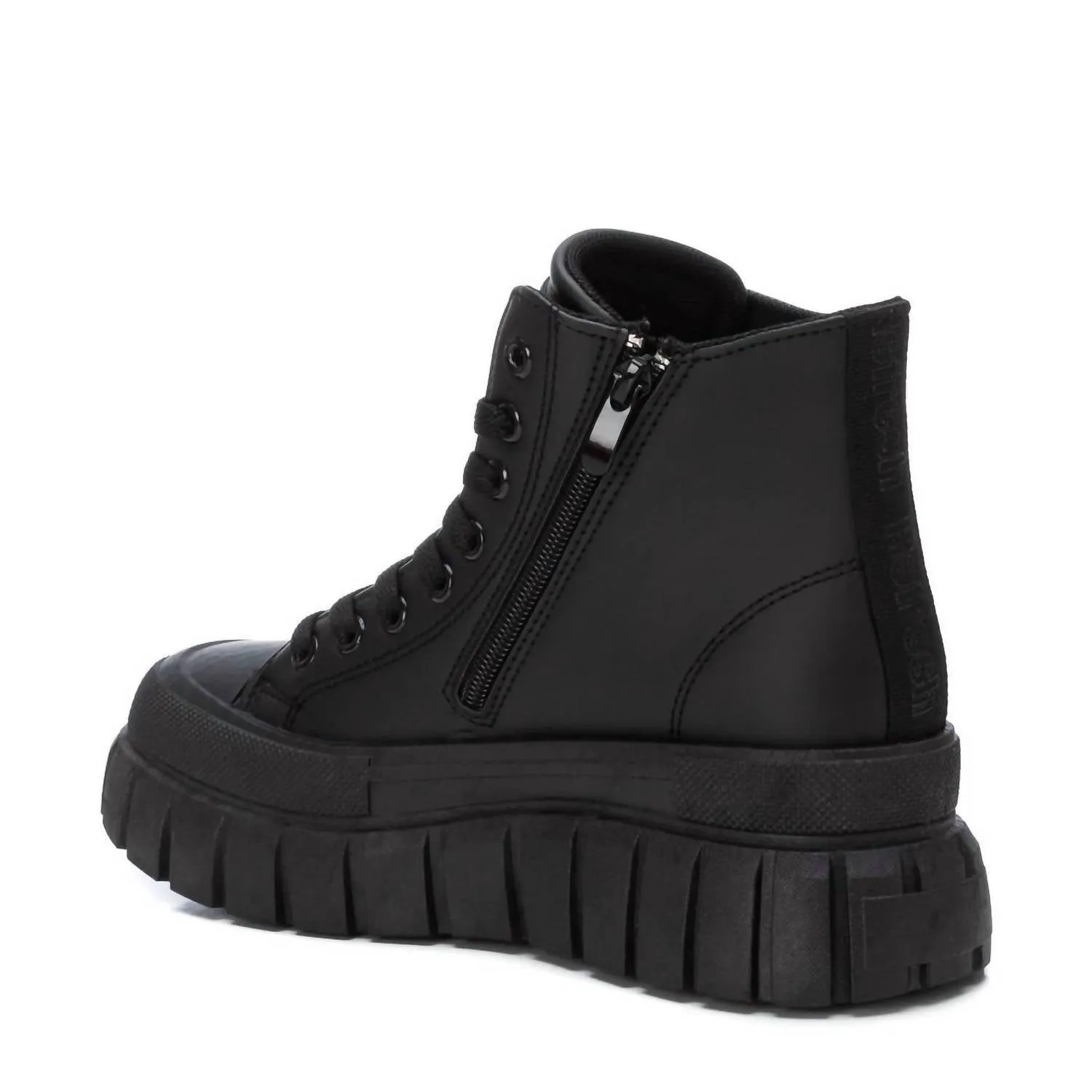 Women's Casual High Top Sneakers In Black