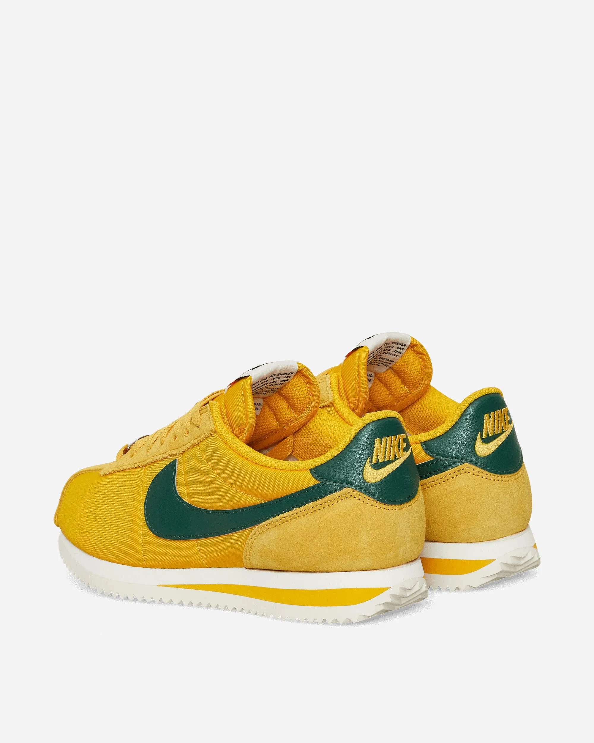 Women's Cortez Textile Sneakers Yellow Ochre / Gorge Green