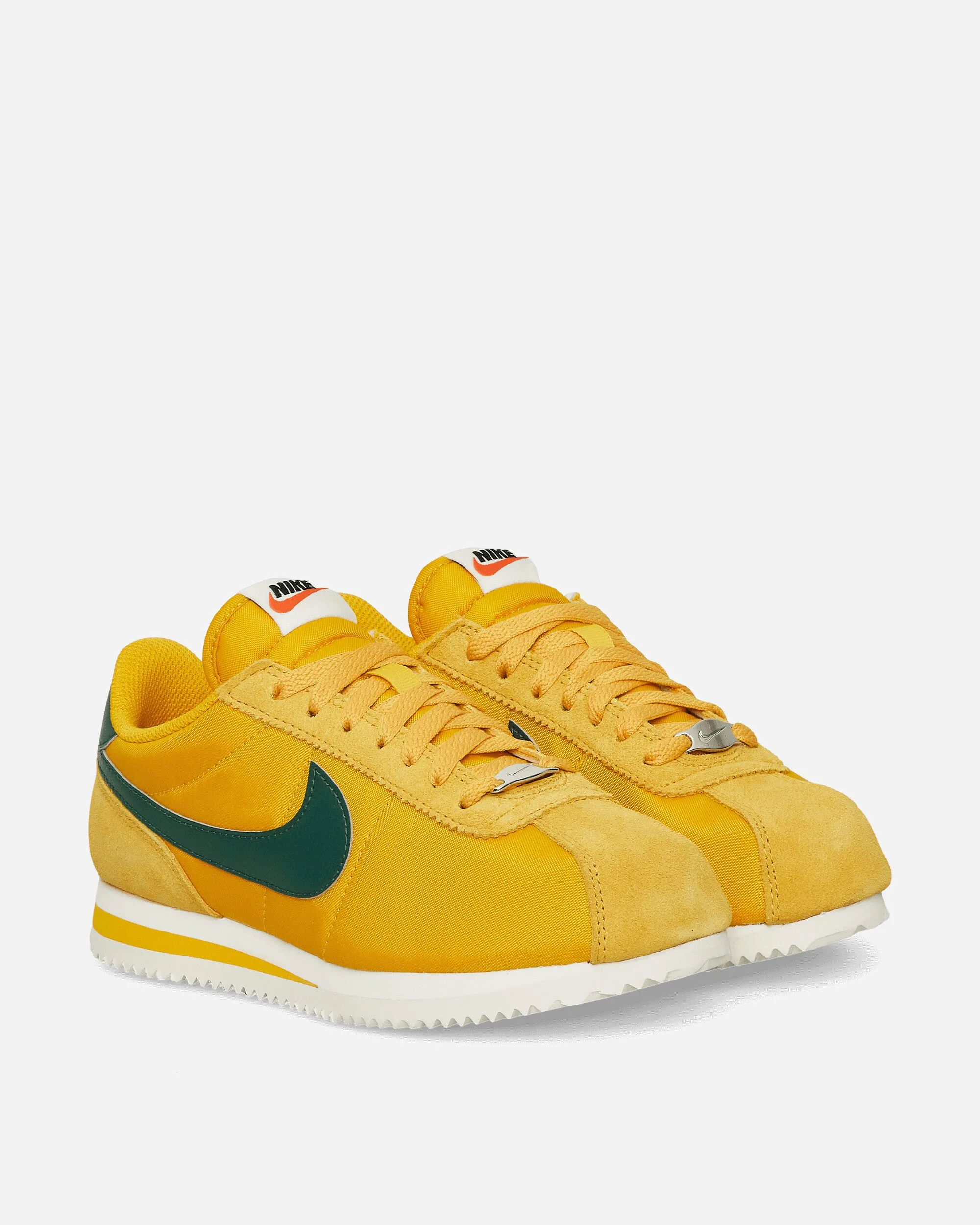 Women's Cortez Textile Sneakers Yellow Ochre / Gorge Green