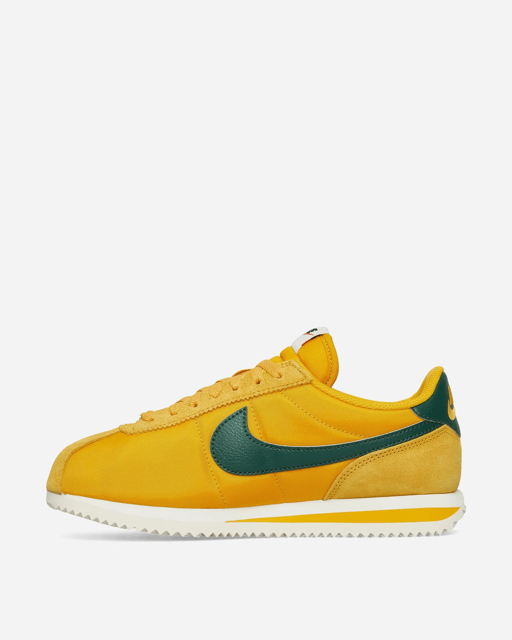 Women's Cortez Textile Sneakers Yellow Ochre / Gorge Green