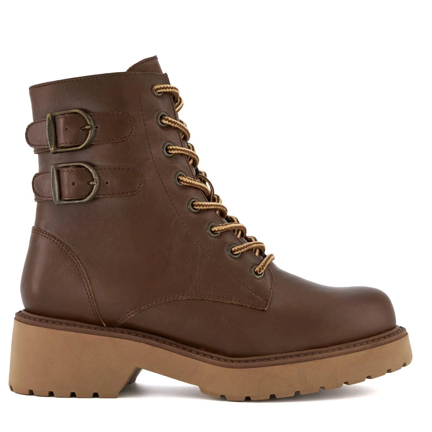 Women's Derby Boots In Brown