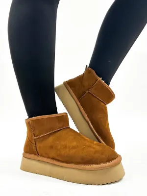 Women's Faux Suede Short Boot