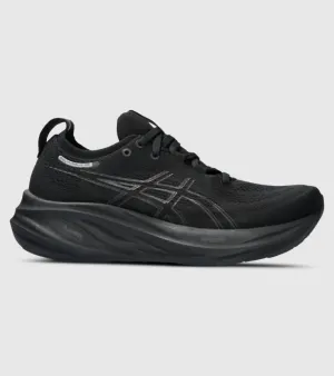 Women's Gel Nimbus 26 Running Shoes - Wide In Black/black