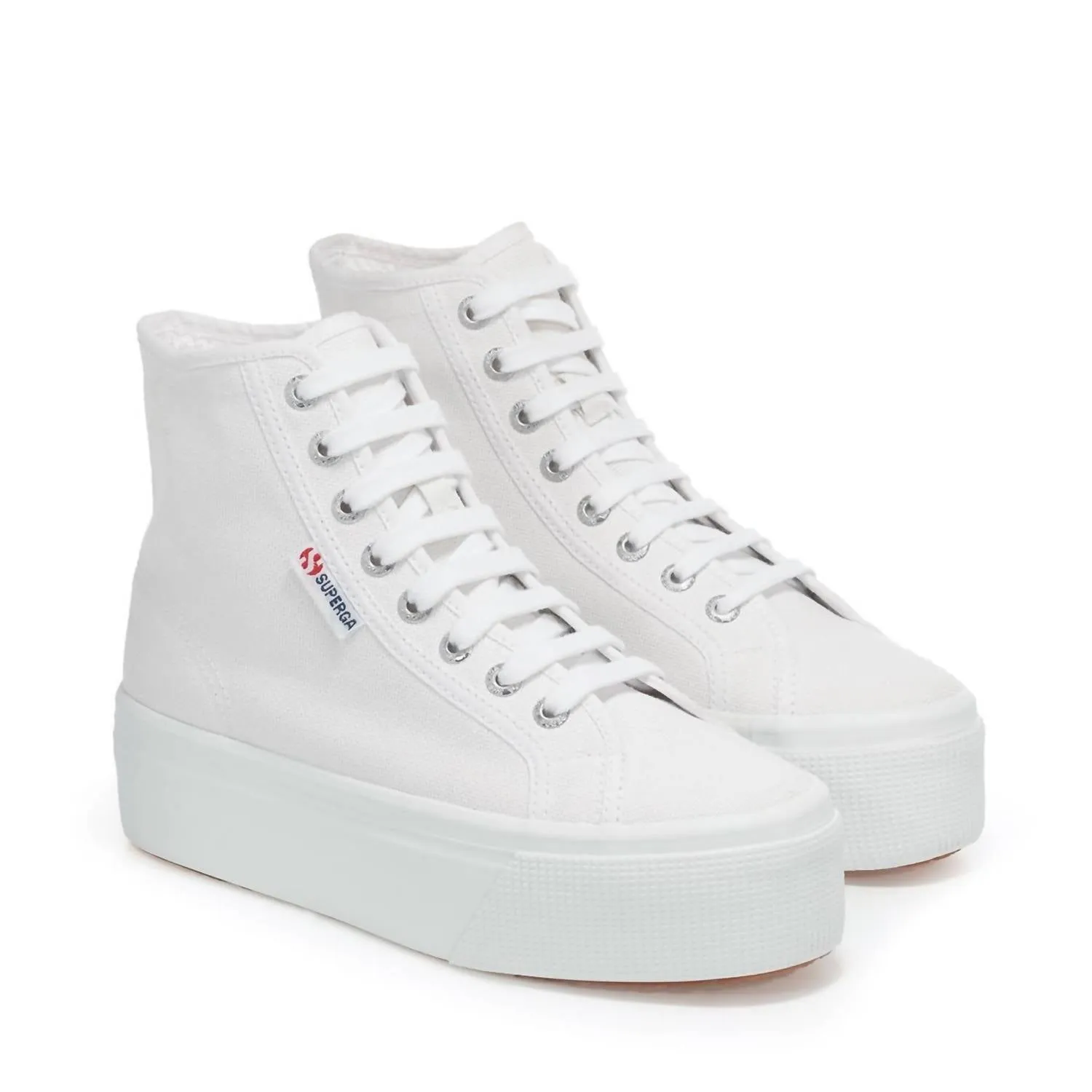 Women's High Top Sneakers In White