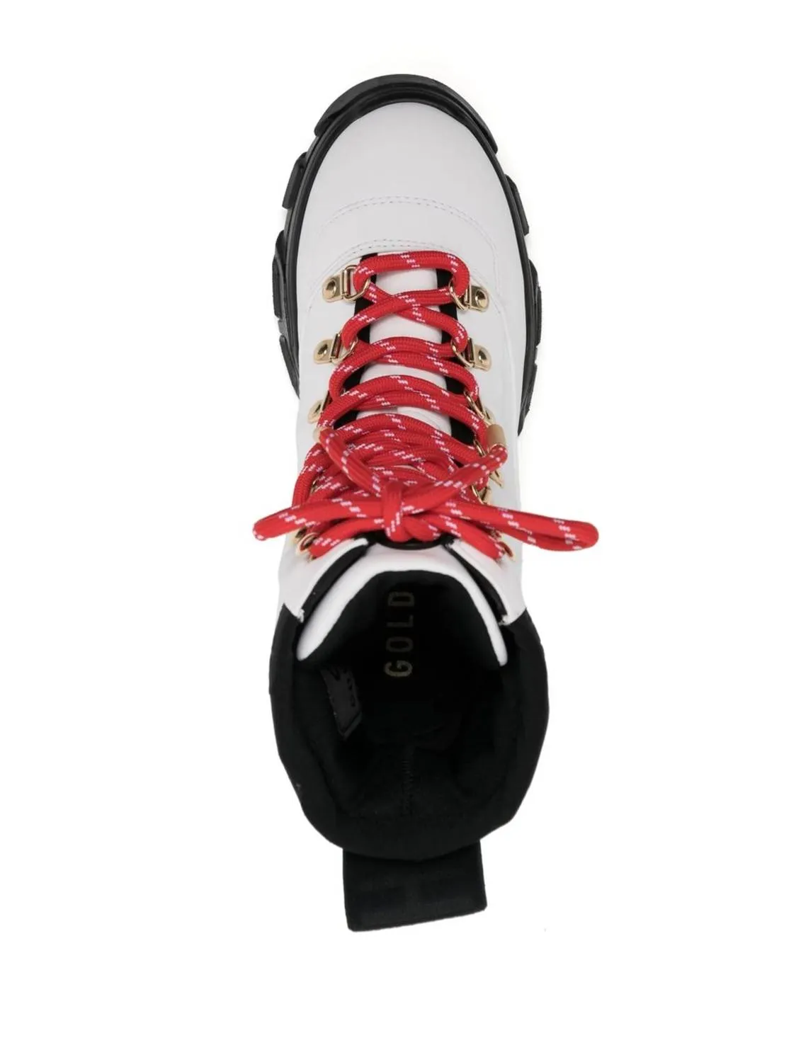 Women's Hike Lace Up Boots In White/black