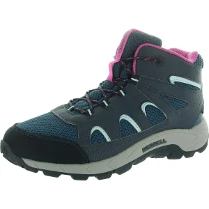 Womens Lace-Up Mesh High-Top Sneakers
