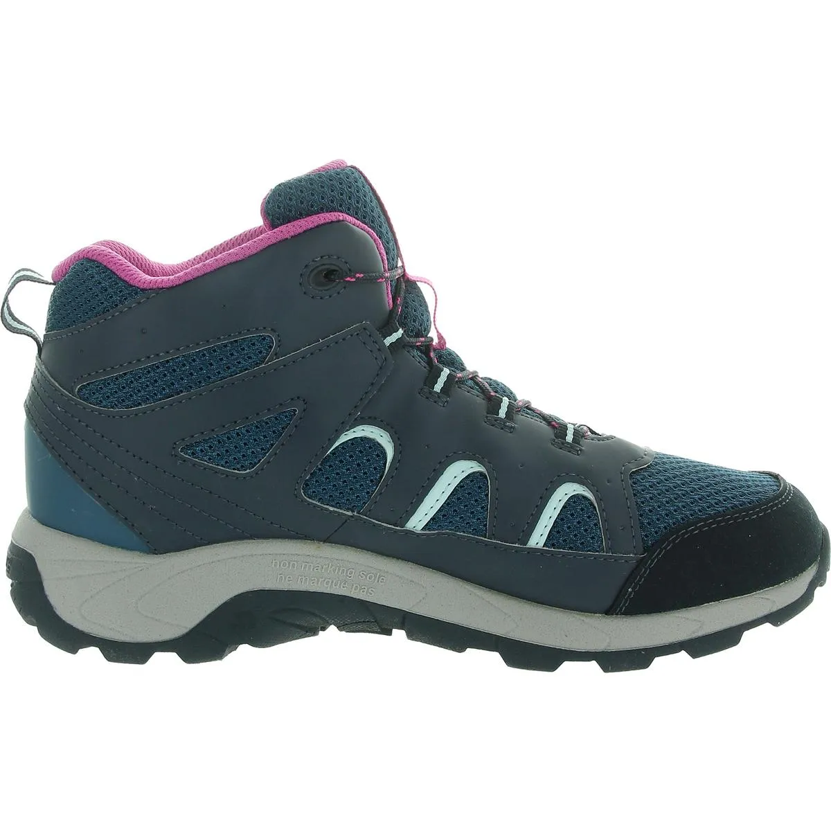 Womens Lace-Up Mesh High-Top Sneakers