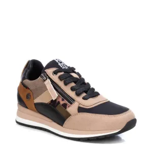 Women's Lace-Up Sneakers In Beige/khaki
