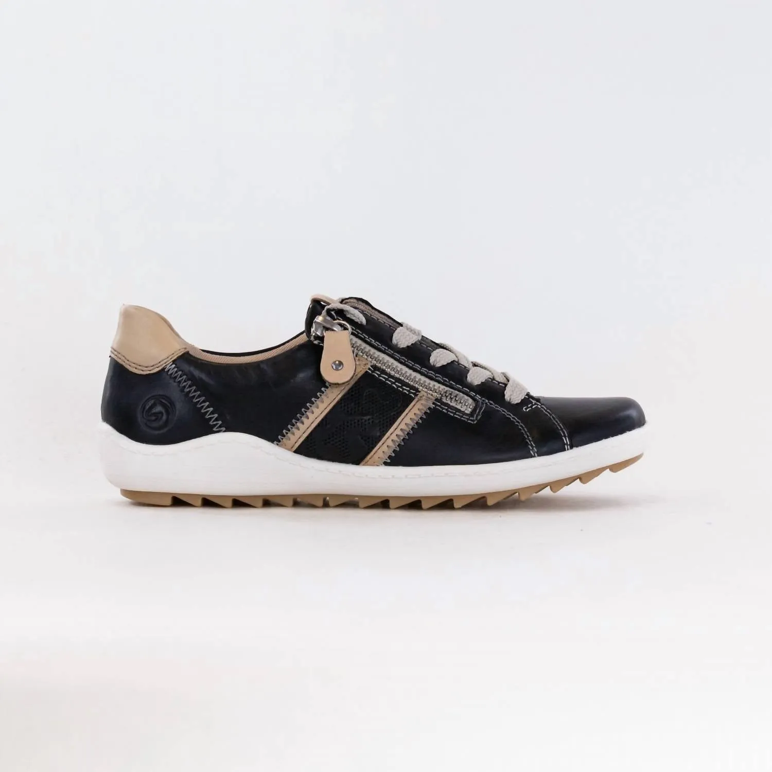 Women's Liv Sneaker In Black Leather Combi