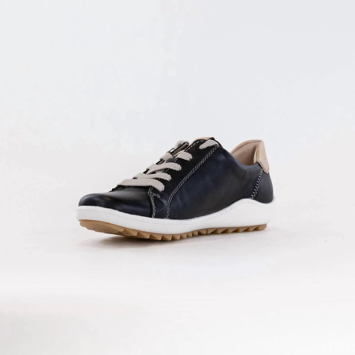 Women's Liv Sneaker In Black Leather Combi