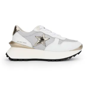 Women's Major Hi Rise Sneaker In White Pebbled