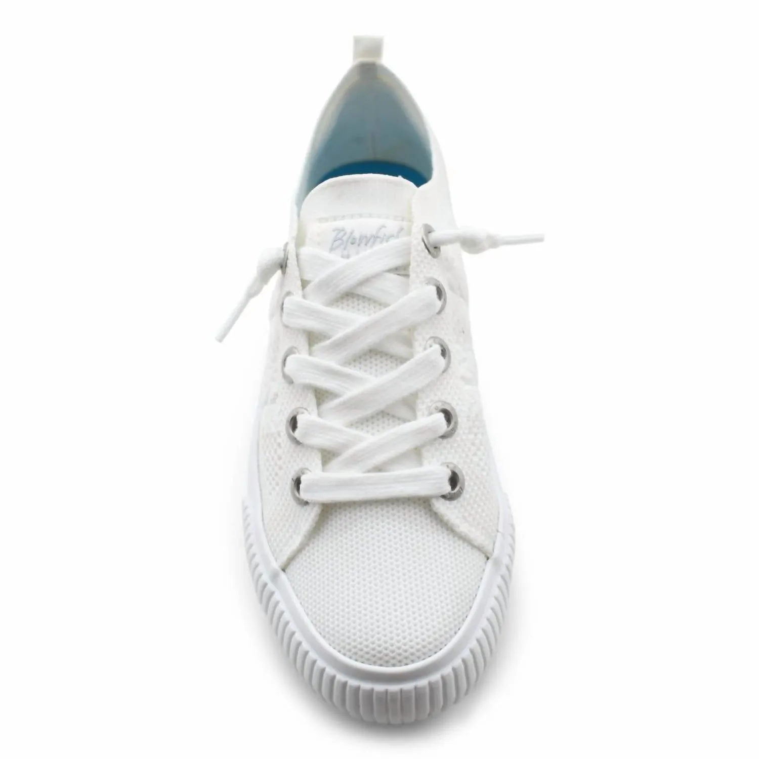 Women's Mallorca Sneaker In White Woven Knit