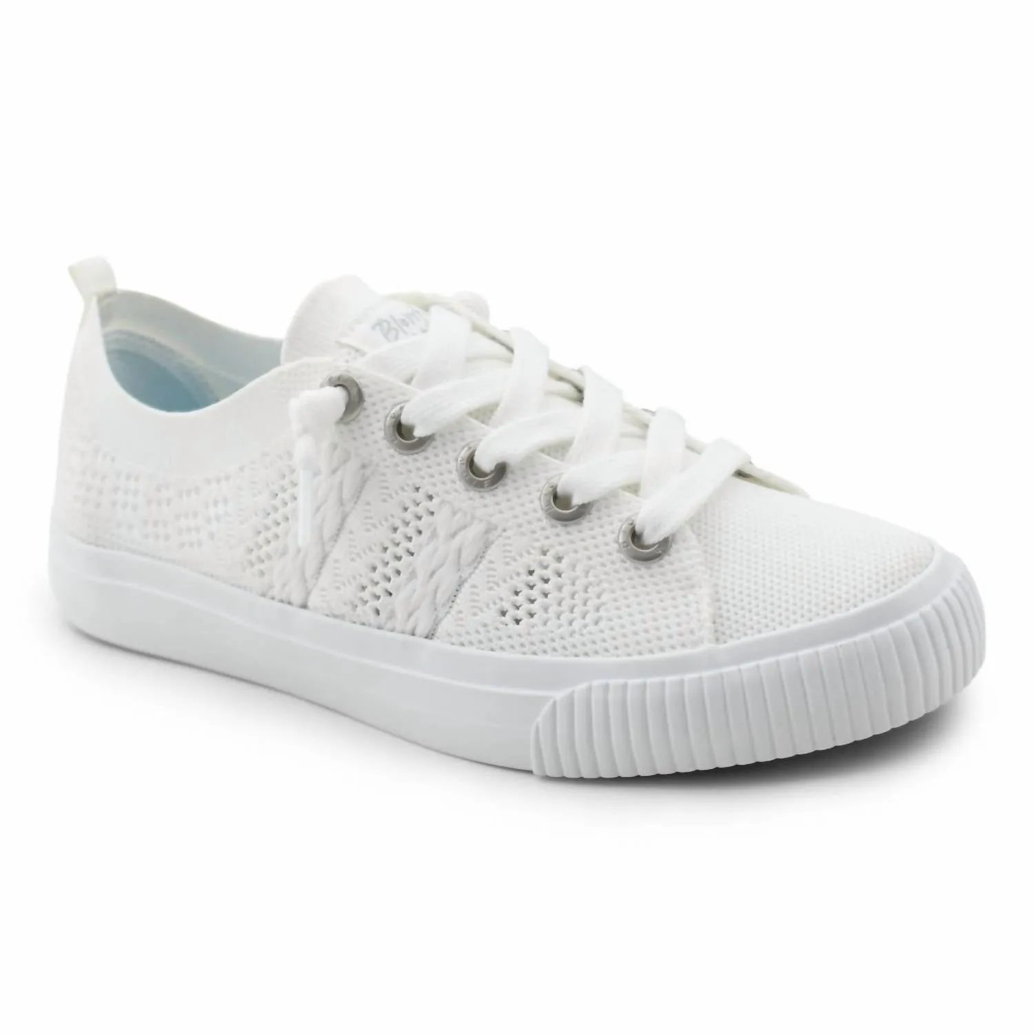 Women's Mallorca Sneaker In White Woven Knit