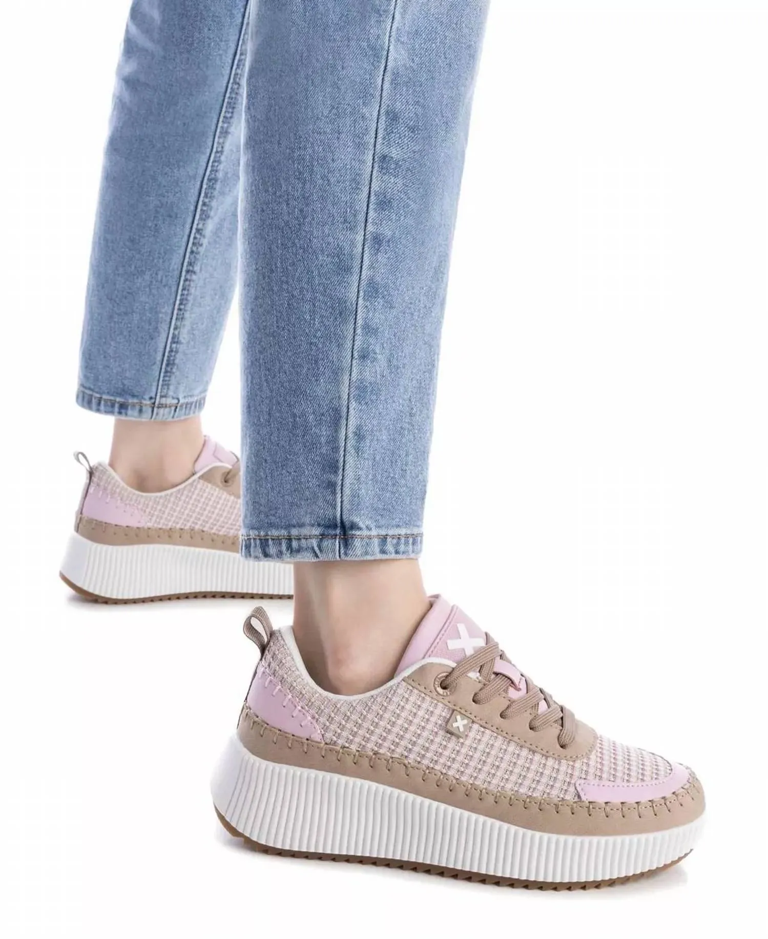 Women's Technical Modern Sneakers In Nude