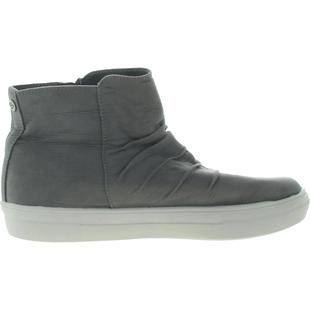 Womens Zipper Manmade High-Top Sneakers